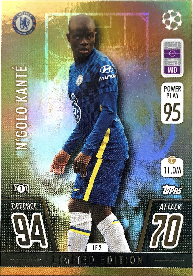 2022 TOPPS MERLIN AQUA & BLUE SPECKLED N’GOLO KANTE store NUMBER