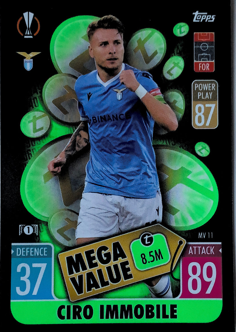 Topps Match Attax Extra 2021 22 MV 011 Ciro Immobile Mega