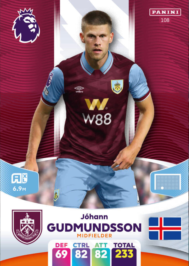 Panini Adrenalyn XL 2023/24 - 108 - Jóhan Gudmundsson