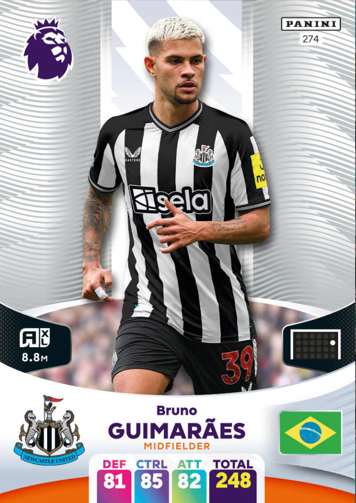 Panini Adrenalyn XL 2023/24 - 274 - Bruno Guimarães