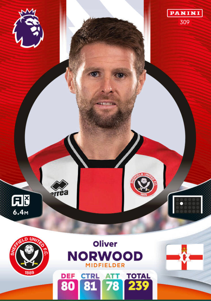 Panini Adrenalyn XL 2023/24 - 309 - Oliver Norwood