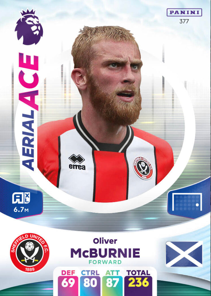 Panini Adrenalyn XL 2023/24 - 377 - Oliver McBurnie - Aerial Ace