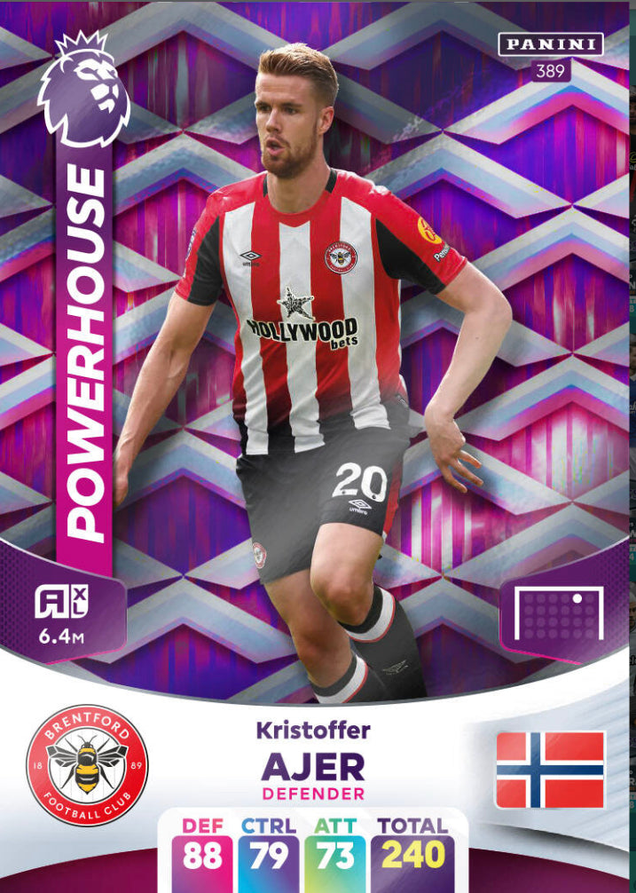 Panini Adrenalyn XL 2023/24 - 389 - Kristoffer Ajer - Powerhouse