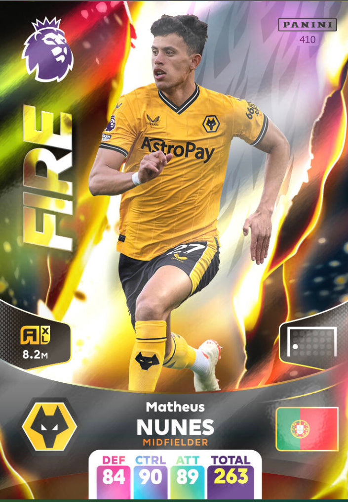 Panini Adrenalyn XL 2023/24 - 410 - Matheus Nunes - Fire