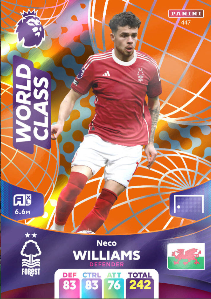 Panini Adrenalyn XL 2023/24 - 447 - Neco Williams - World Class