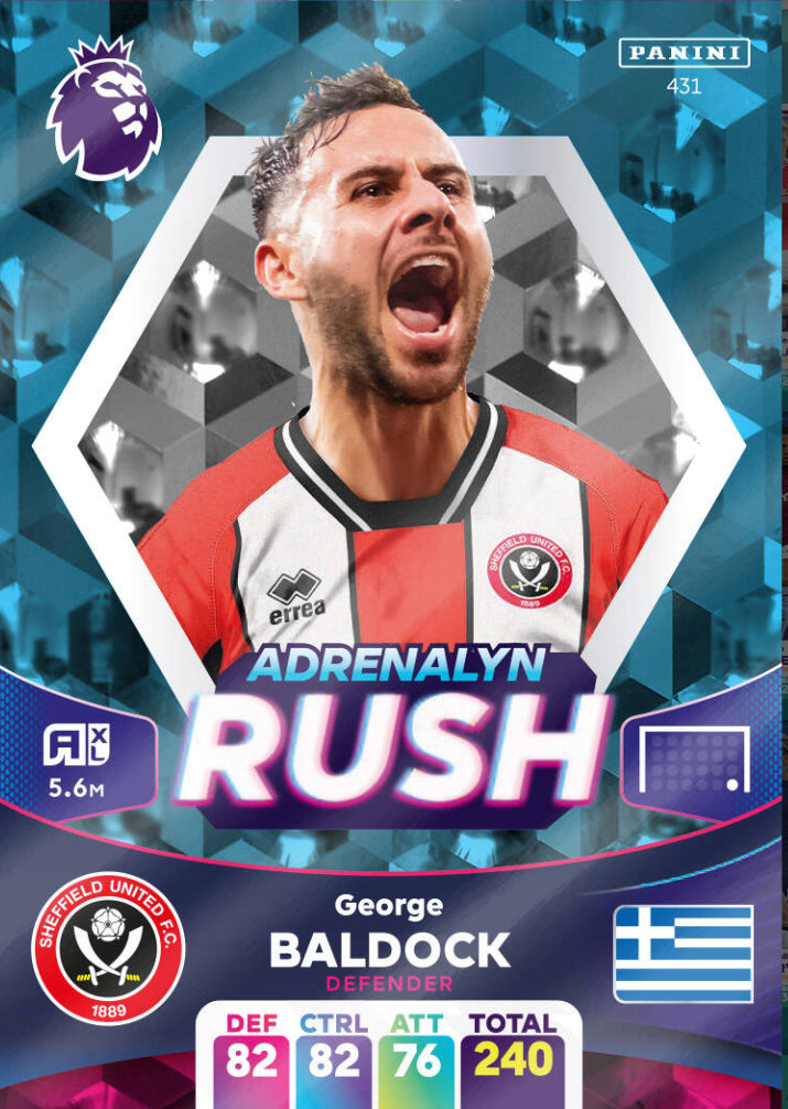 Panini Adrenalyn XL 2023/24 - 431 - George Baldock - Adrenalyn Rush