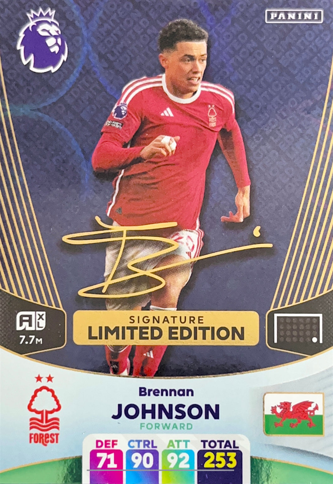 Panini Adrenalyn XL 2023/24 - Brennan Johnson - Signature Limited Edition