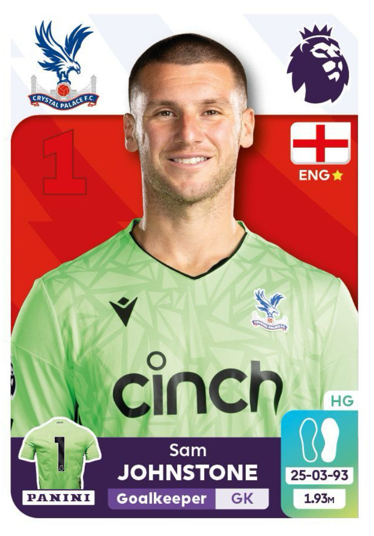 Premier League 2024 - 227 - Sam Johnstone – Complete My Sticker Album