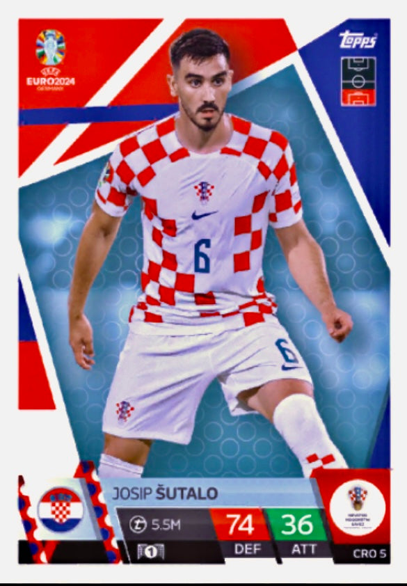 Topps Match Attax Euro 2024 - CRO 005 - Josip Sutalo