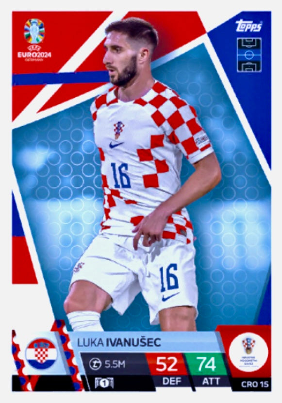 Topps Match Attax Euro 2024 - CRO 015 - Luka Ivanusec