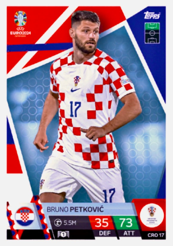 Topps Match Attax Euro 2024 - CRO 017 - Bruno Petkovic