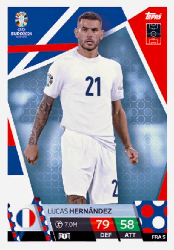 Topps Match Attax Euro 2024 - FRA 005 - Lucas Hernández