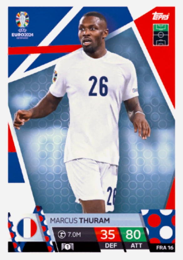 Topps Match Attax Euro 2024 - FRA 016 - Marcus Thuram