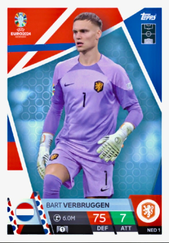 Topps Match Attax Euro 2024 - NED 001 - Bart Verbruggen