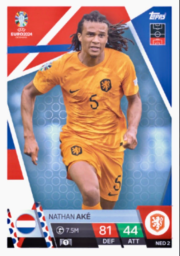 Topps Match Attax Euro 2024 - NED 002 - Nathan Aké