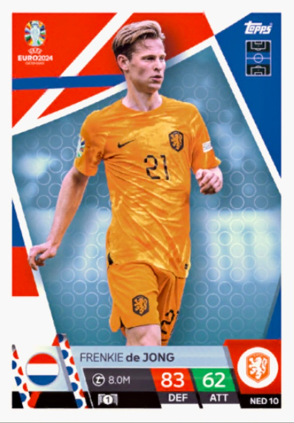 Topps Match Attax Euro 2024 - NED 010 - Frenkie de Jong