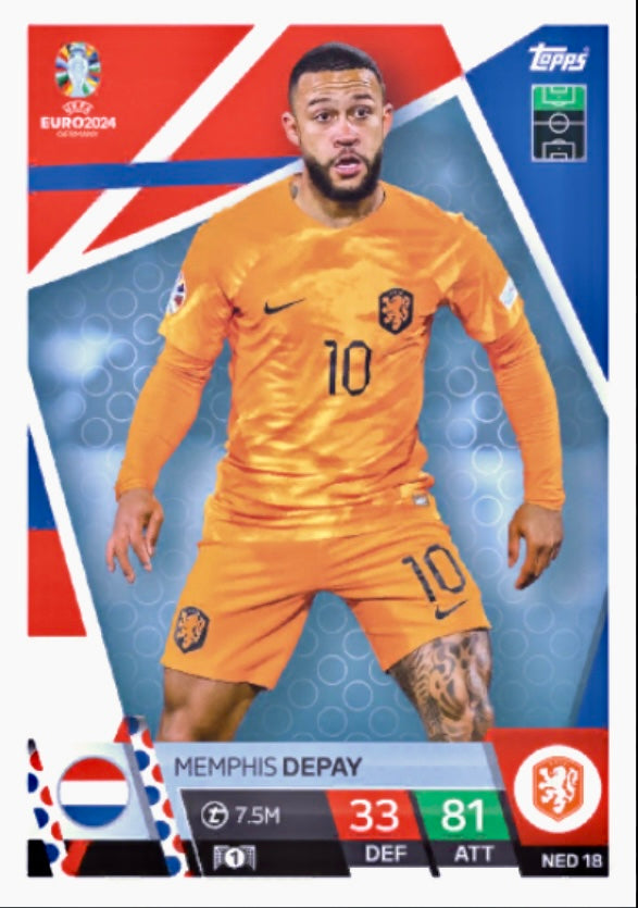 Topps Match Attax Euro 2024 - NED 018 - Memphis Depay