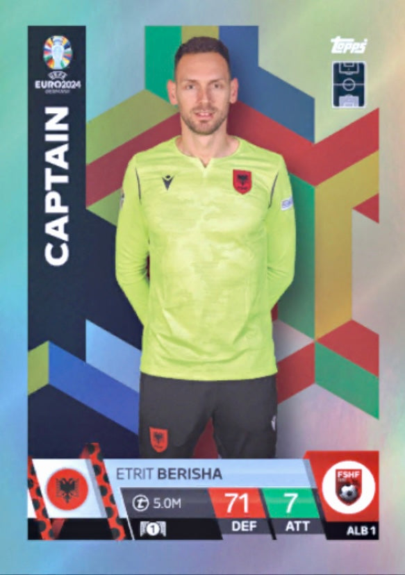 Topps Match Attax Euro 2024 - ALB 001 - Etrit Berisha - Captain