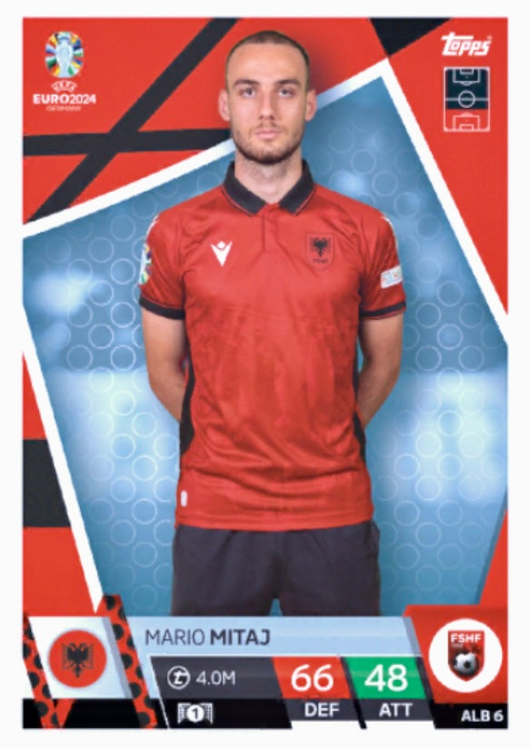 Topps Match Attax Euro 2024 - ALB 006 - Mario Mitaj