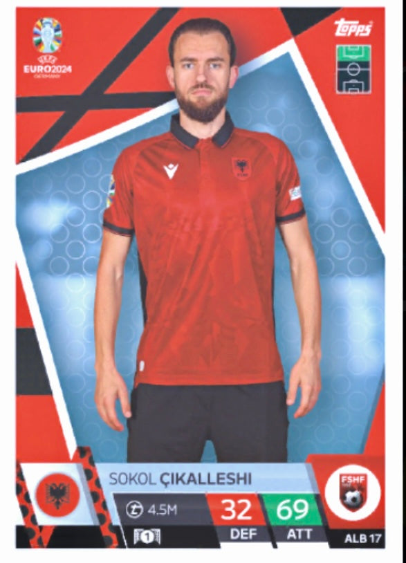 Topps Match Attax Euro 2024 - ALB 017 - Sokol Cikalleshi