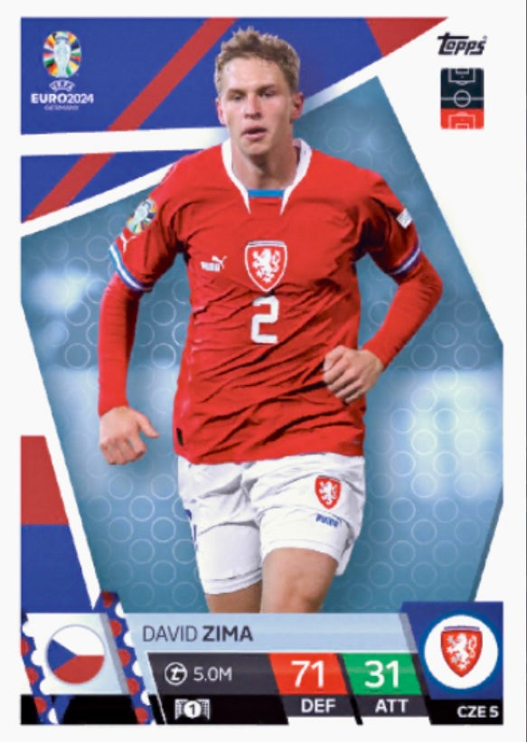 Topps Match Attax Euro 2024 - CZE 005 - David Zima