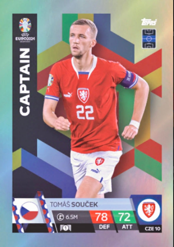 Topps Match Attax Euro 2024 - CZE 010 - Tomás Soucek - Captain