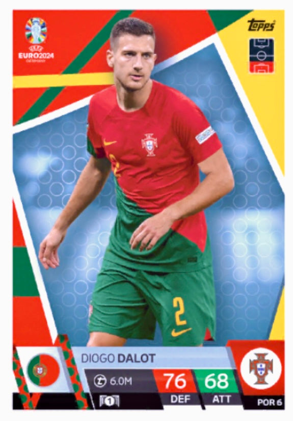Topps Match Attax Euro 2024 - POR 006 - Diogo Dalot