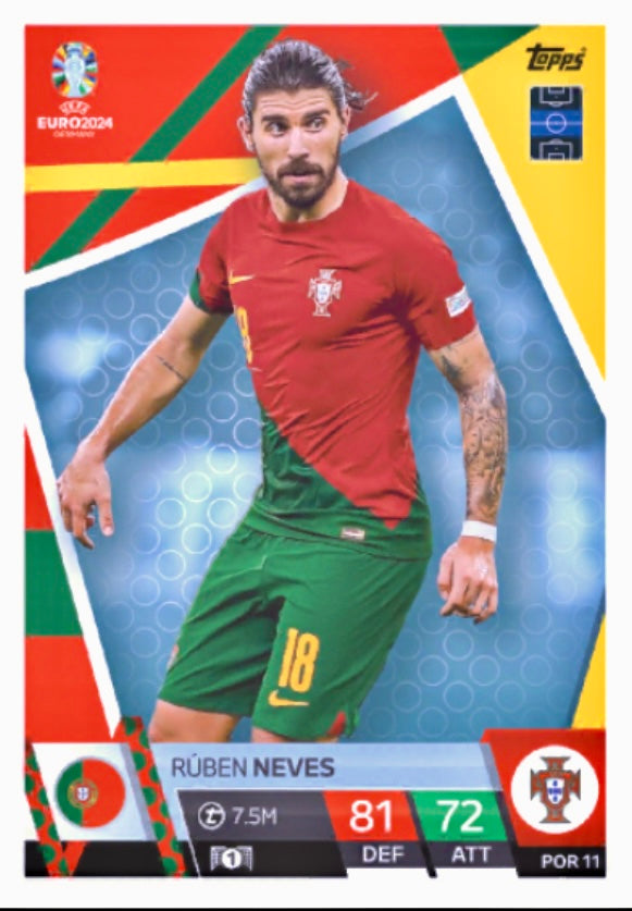 Topps Match Attax Euro 2024 - POR 011 - Rúben Neves