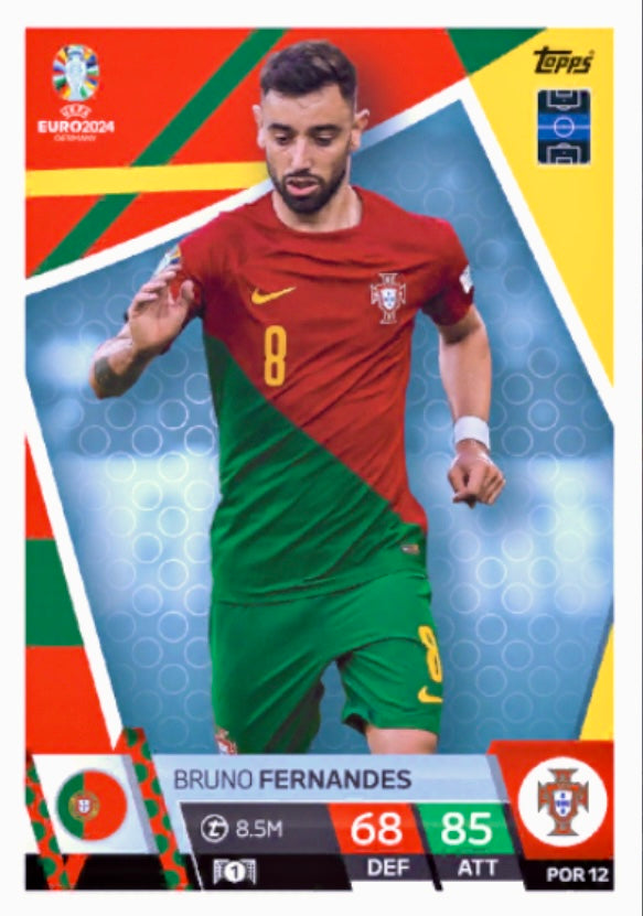 Topps Match Attax Euro 2024 - POR 012 - Bruno Fernandes