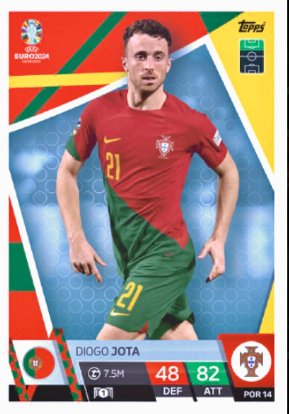 Topps Match Attax Euro 2024 - POR 014 - Diogo Jota