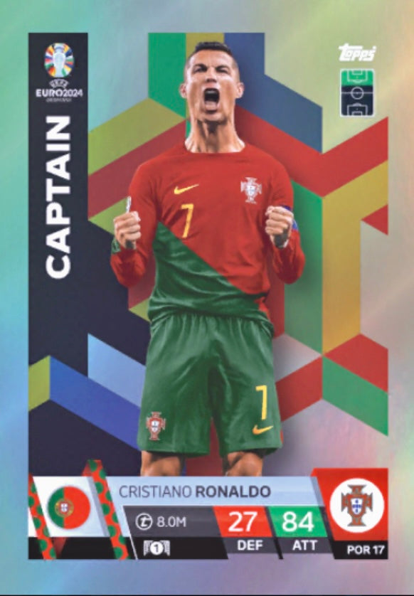 Topps Match Attax Euro 2024 - POR 017 - Cristiano Ronaldo - Captain