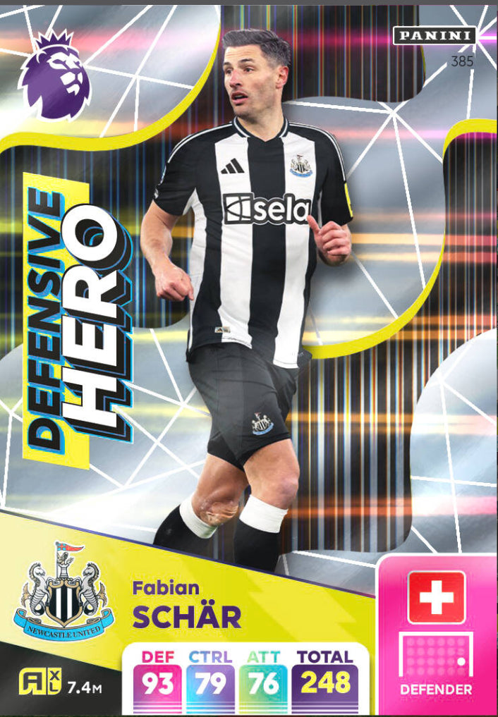 Panini Adrenalyn XL 2024/25 - 385 - Fabian Schär - Defensive Hero