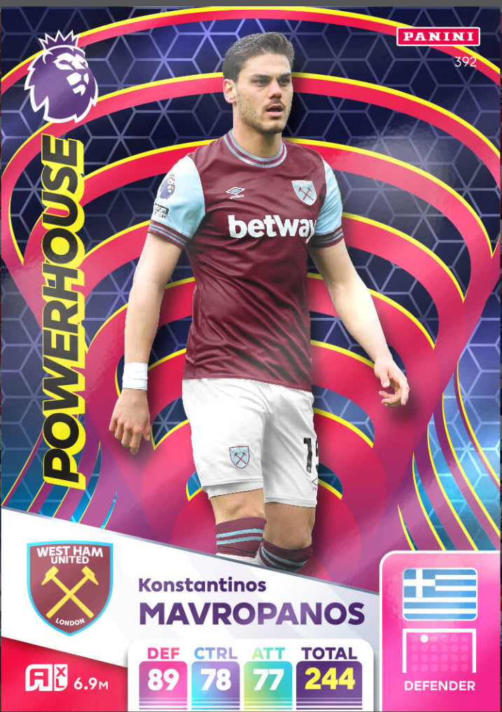 Panini Adrenalyn XL 2024/25 - 392 - Konstantinos Mavropanos - Powerhouse
