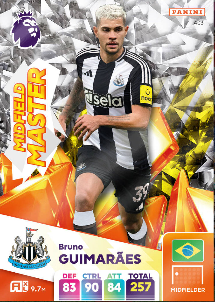 Panini Adrenalyn XL 2024/25 - 403 - Bruno Guimaráes - Midfield Master
