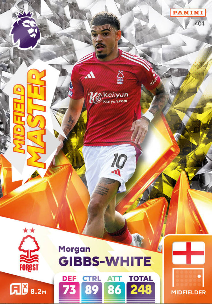 Panini Adrenalyn XL 2024/25 - 404 - Morgan Gibbs-White - Midfield Master