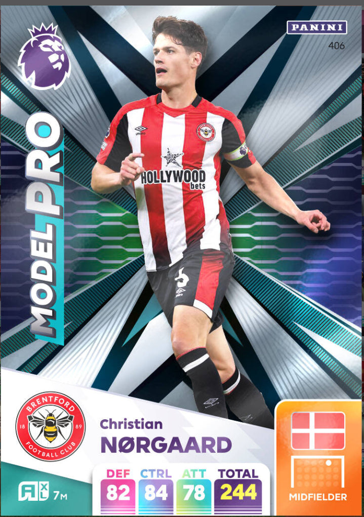 Panini Adrenalyn XL 2024/25 - 406 - Christian Nørgaard - Model Pro