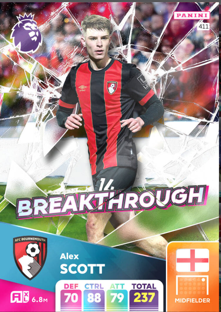 Panini Adrenalyn XL 2024/25 - 411 - Alex Scott - Breakthrough