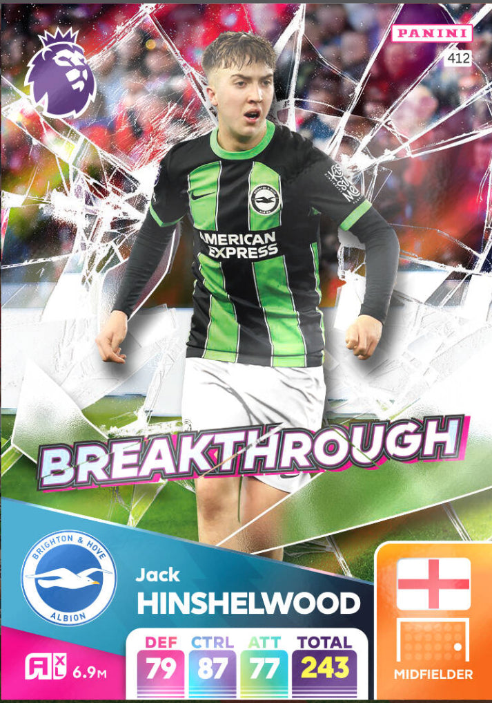 Panini Adrenalyn XL 2024/25 - 412 - Jack Hinshelwood - Breakthrough