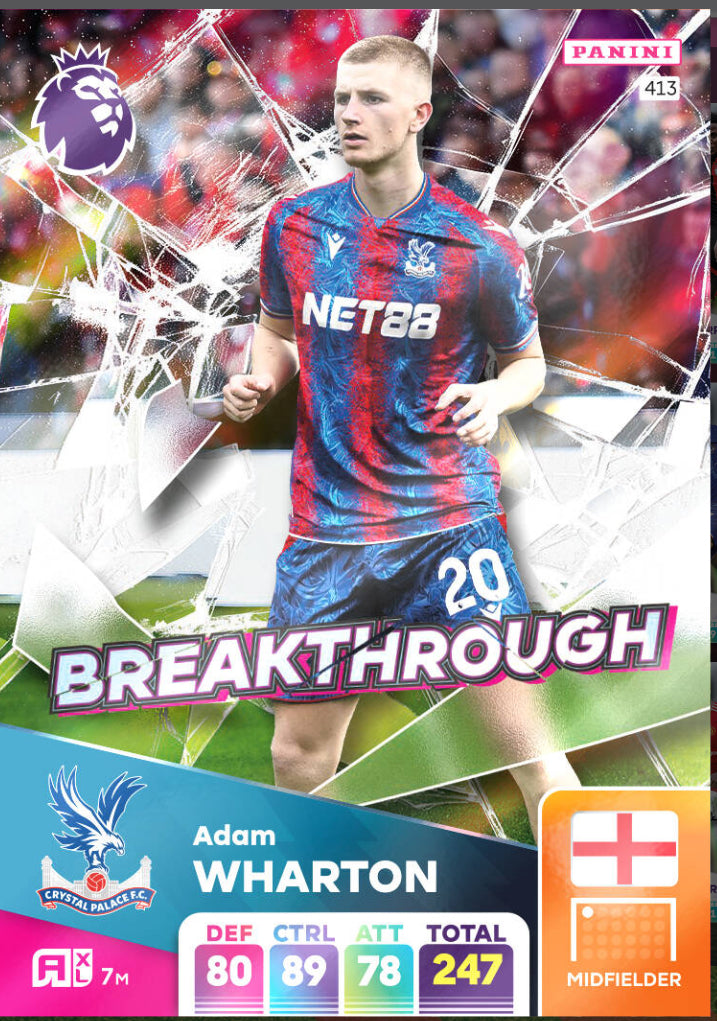 Panini Adrenalyn XL 2024/25 - 413 - Adam Wharton - Breakthrough