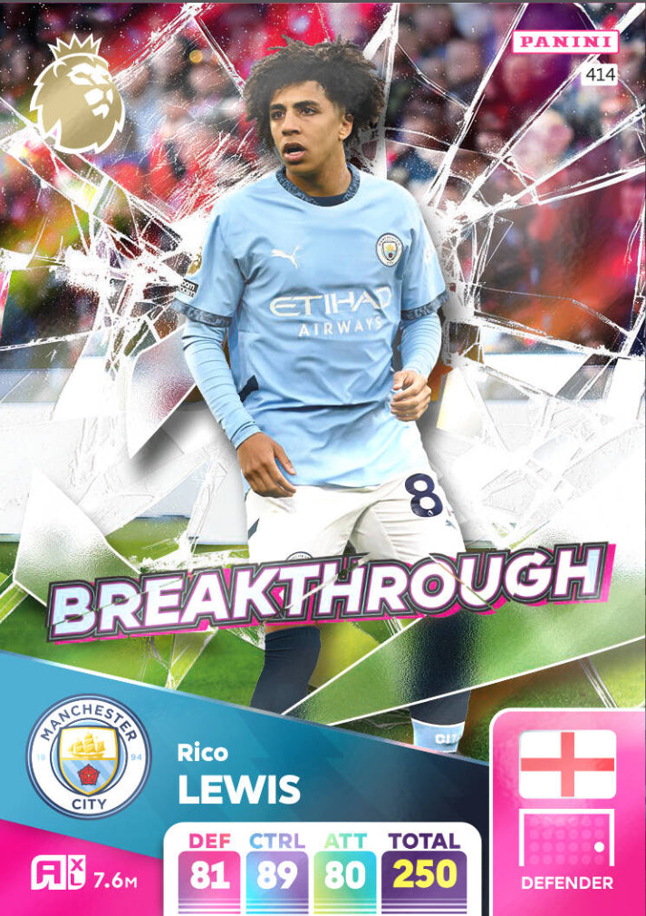 Panini Adrenalyn XL 2024/25 - 414 - Rico Lewis - Breakthrough