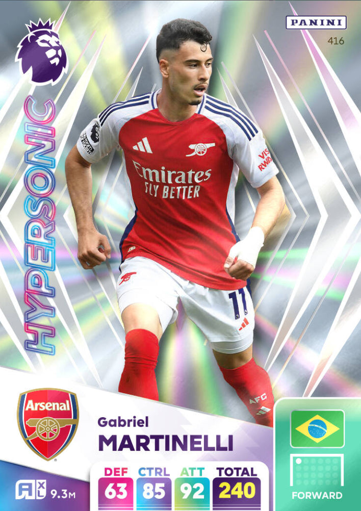 Panini Adrenalyn XL 2024/25 - 416 - Gabriel Martinelli - Hypersonic