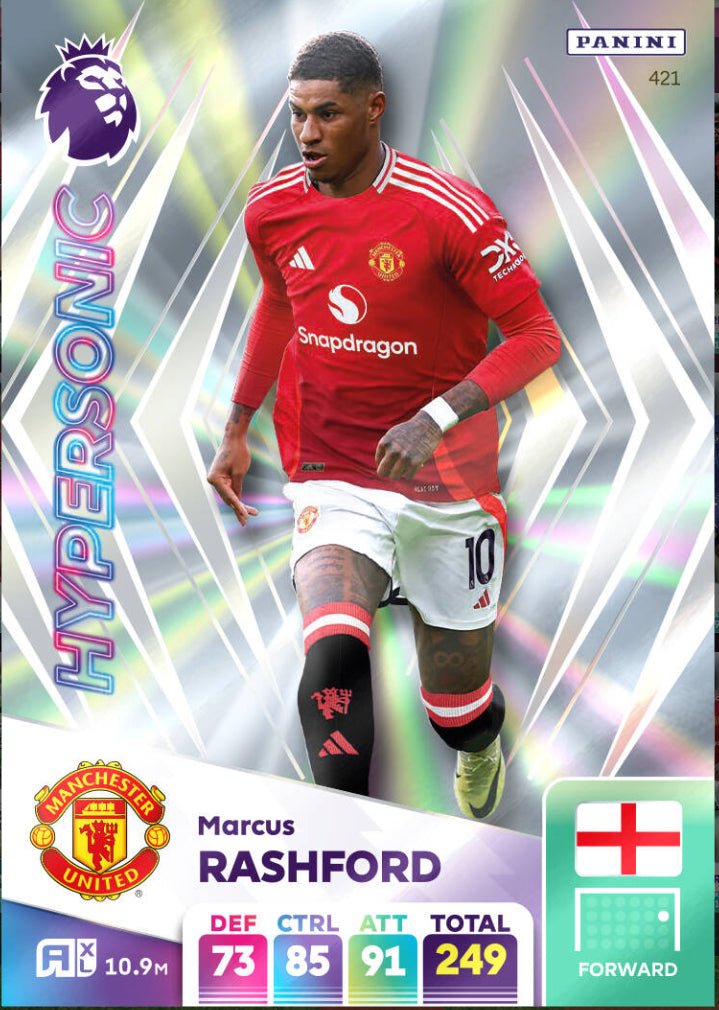 Panini Adrenalyn XL 2024/25 - 421 - Marcus Rashford - Hypersonic