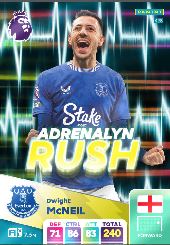 Panini Adrenalyn XL 2024/25 - 428 - Dwight McNeil - Adrenalyn Rush