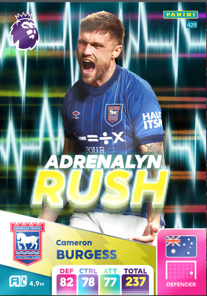 Panini Adrenalyn XL 2024/25 - 429 - Cameron Burgess - Adrenalyn Rush