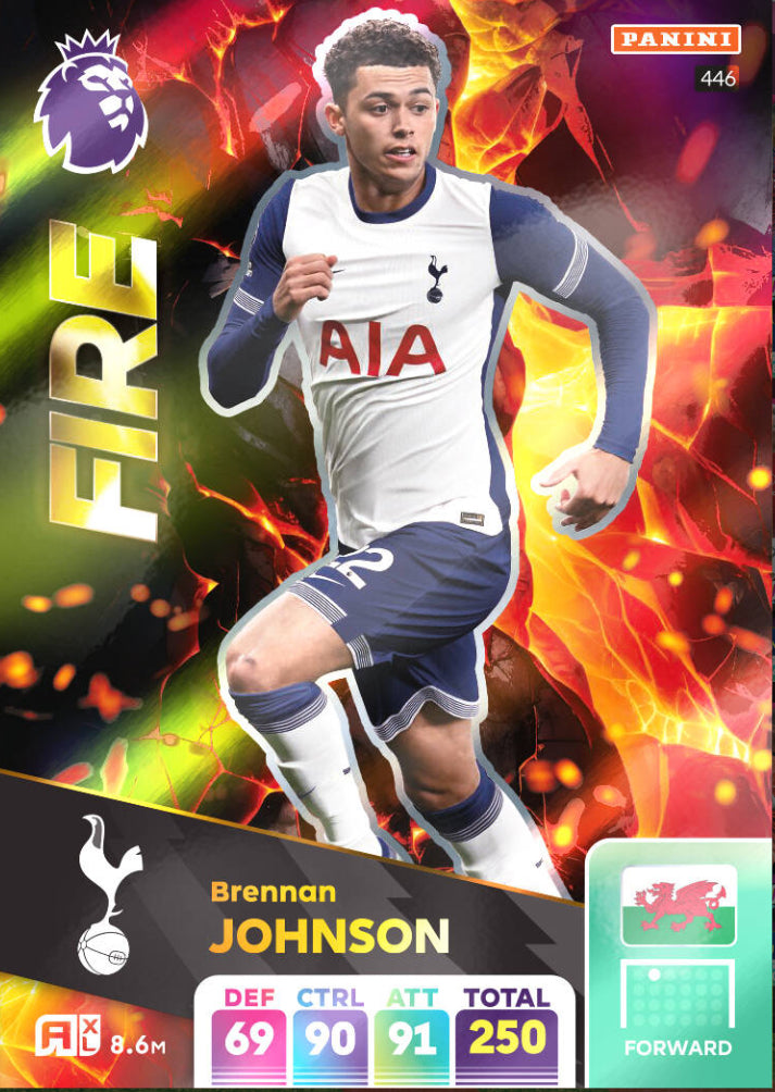 Panini Adrenalyn XL 2024/25 - 446 - Brennan Johnson - Fire