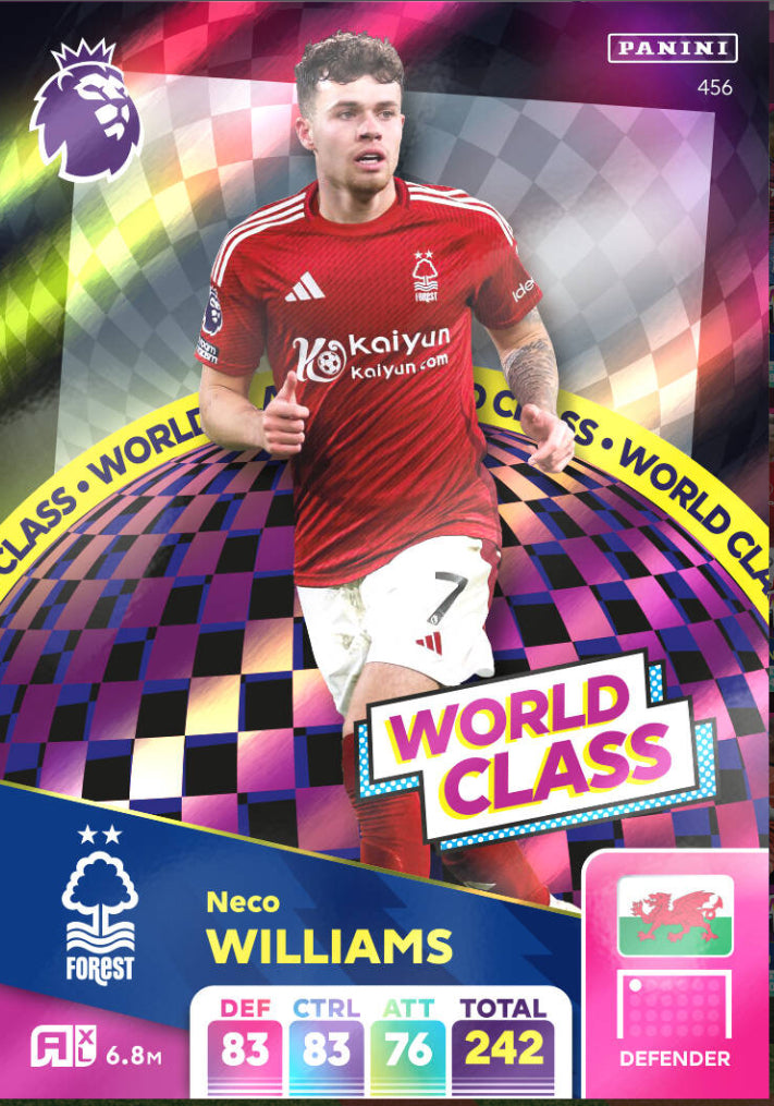 Panini Adrenalyn XL 2024/25 - 456 - Neco Williams - World Class