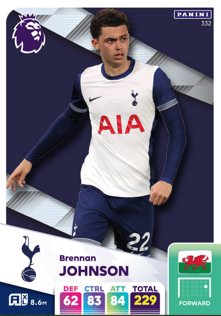 Panini Adrenalyn XL 2024/25 - 332 - Brennan Johnson