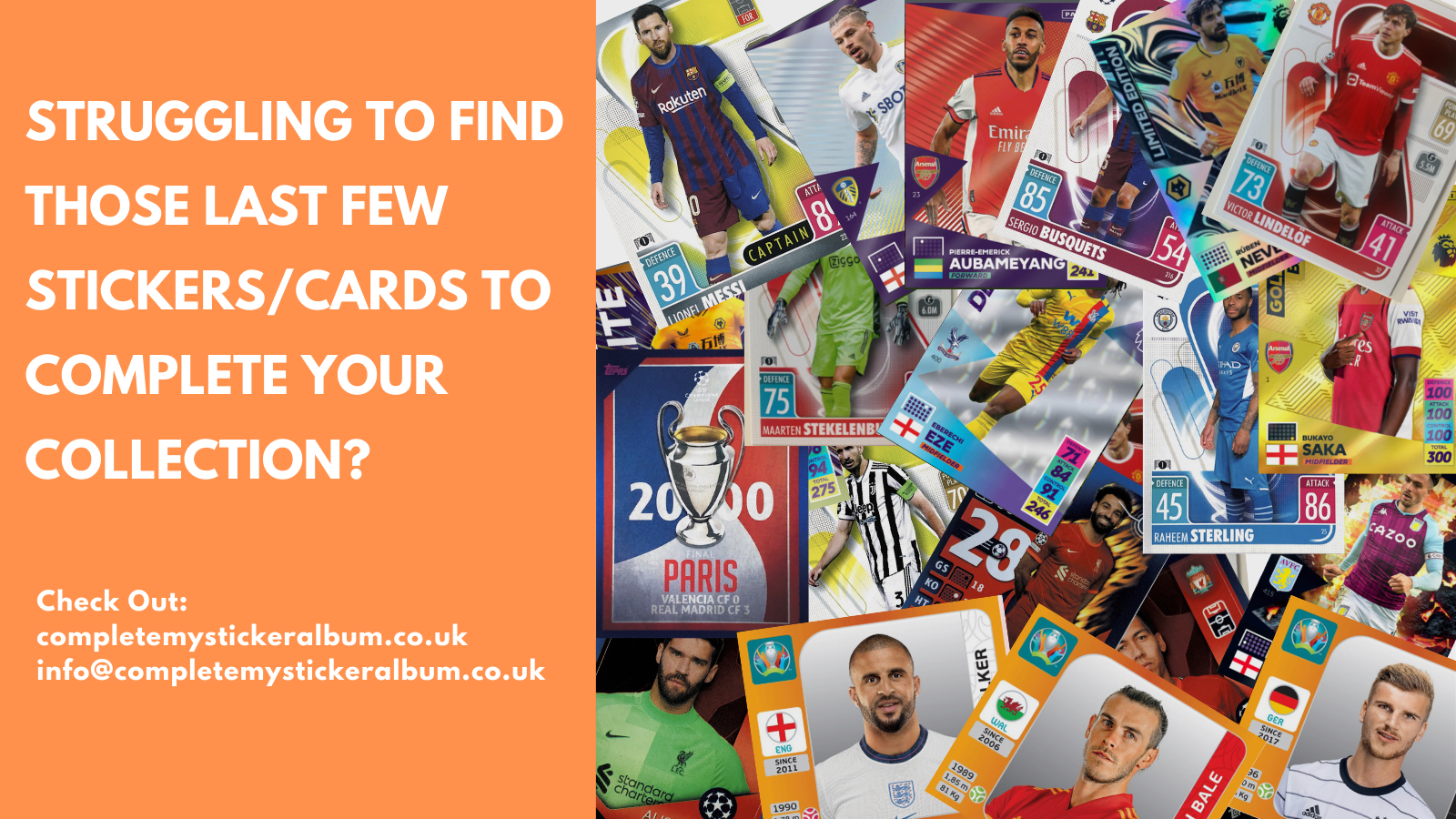 Complete My Sticker Album - Panini & Topps Stickers & Trading Cards