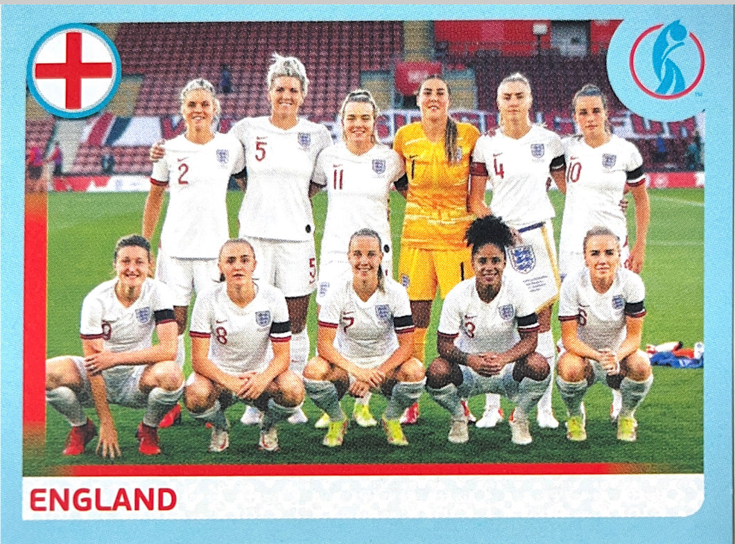 Panini Women's Euro 2022 - 015 - England Team Photo