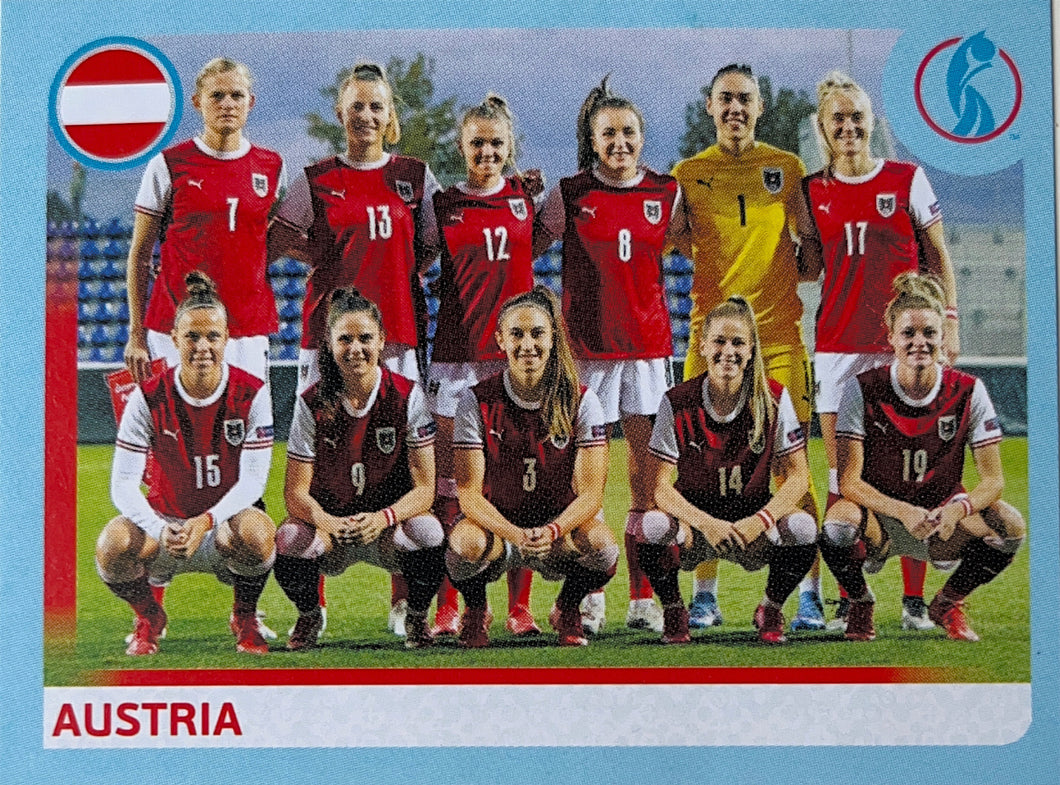 Panini Women's Euro 2022 - 016 - Austria Team Photo